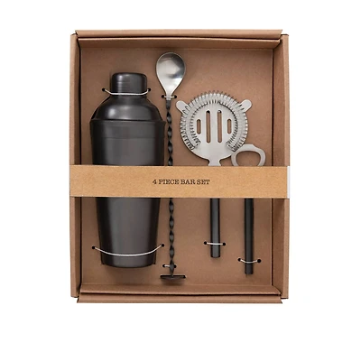 Hello Honey® Pewter Finish Stainless Steel Bar Tools Set