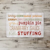 Thanksgiving Menu Floor Mat