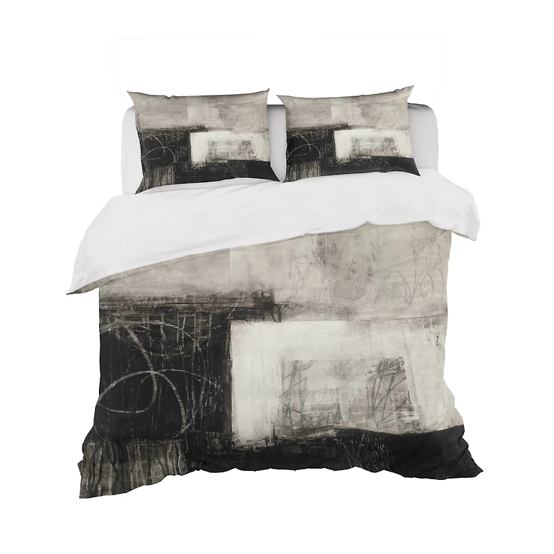 Designart 'A Geometric Day II' Geometric Bedding Set