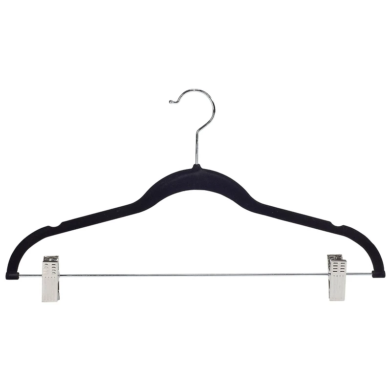 Simplify Slim Velvet Hangers with Clips