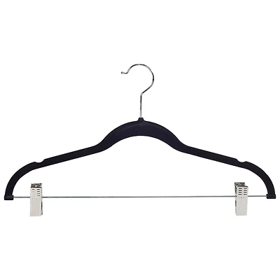 Simplify Slim Velvet Hangers with Clips