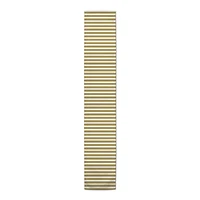 White & Gold Stripes Outdoor Table Runner