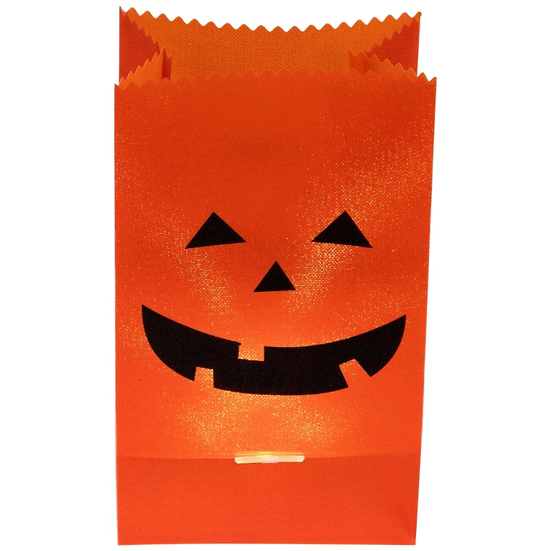 Jack-O-Lantern Halloween Luminary Pathway Markers Set