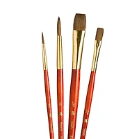 Princeton™ RealValue™ Camel Hair 4 Piece Brush Set