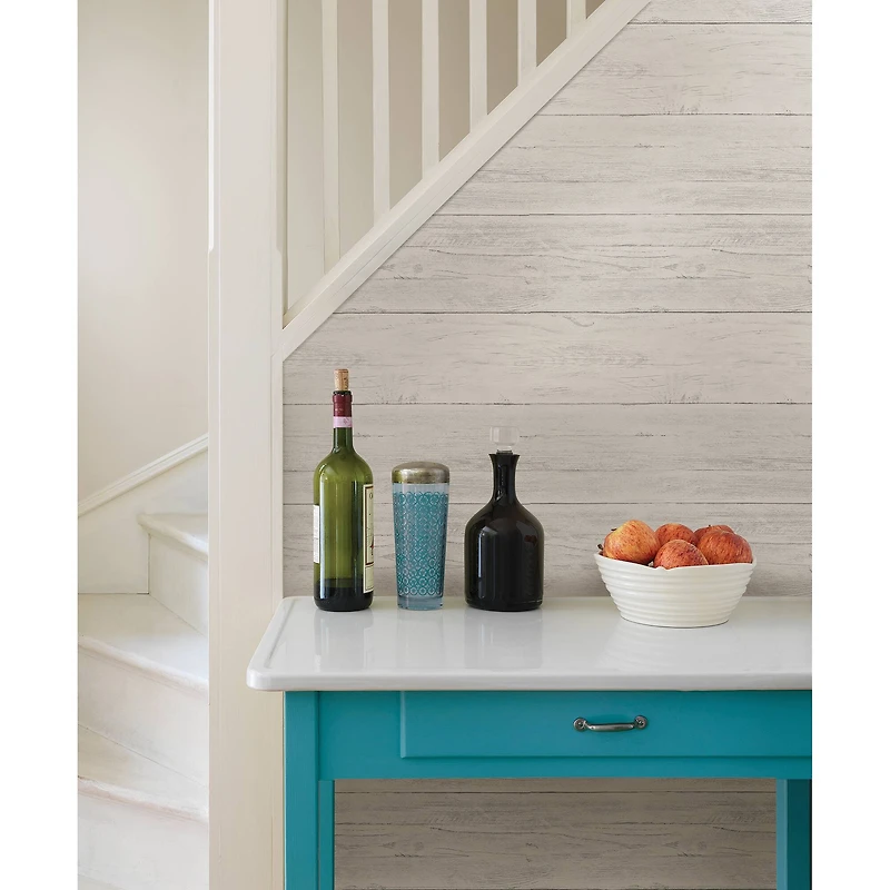 NuWallpaper Shiplap Peel & Stick Wallpaper