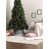 DII® Black & White Buffalo Check Holiday Tree Collar