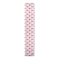 72" Poly Twill Tri Hearts Table Runner