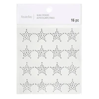 12 Packs: 16 ct. (192 total) Clear Star Bling Stickers by Recollections™