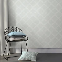 NuWallpaper Gray Quatrefoil Peel & Stick Wallpaper