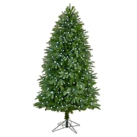 6.5ft. Pre-Lit Fraser Fir Artificial Christmas Tree, White LED Lights