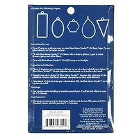 Blue Moon Studio™ UV Resin Craft Silver Simple Shapes Fillable Metal Charm Set