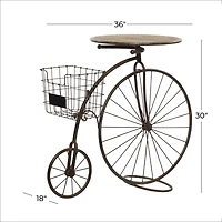 Brown Metal Farmhouse Plantstands, 30" x 36" x 18"