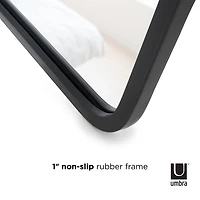 Umbra 62" Black Hub Full-Length Wall Mirror