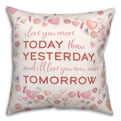 Love Quote Shiplap Throw Pillow, 18" x 18"