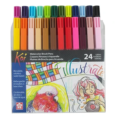 Sakura® Koi Watercolor Brush Pen 24 Color Set