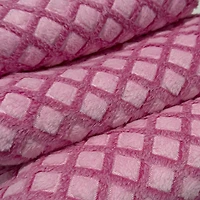 Feldman Pink Lattice Minky Fabric
