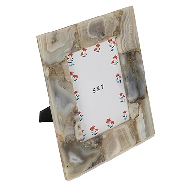 Hello Honey® 5" x 7" Multicolor Agate Photo Frame