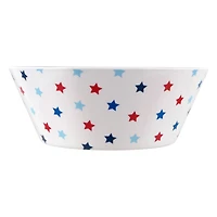 10" Red, White & Blue Patriotic Stars Melamine Bowl by Celebrate It®