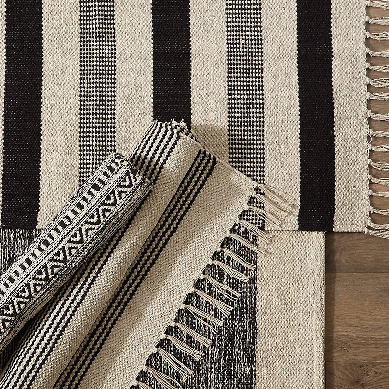 DII® Dobby Stripe Hand-Loomed Rug