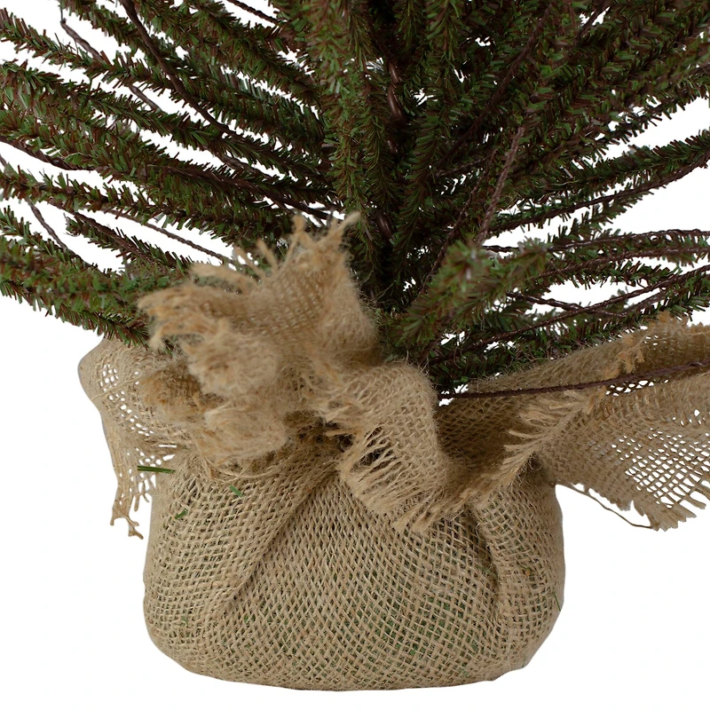 2.5ft. Unlit Medium Warsaw Twig Artificial Christmas Tree in Burlap Base