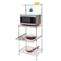 Honey Can Do Microwave Shelving Unit with Shelves