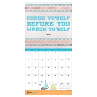 TF Publishing 2025 Cross Stitch Lyrics Wall Calendar