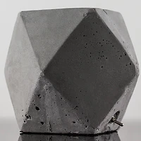 Geometric Hexagon Concrete Cement Accent Table Lamp