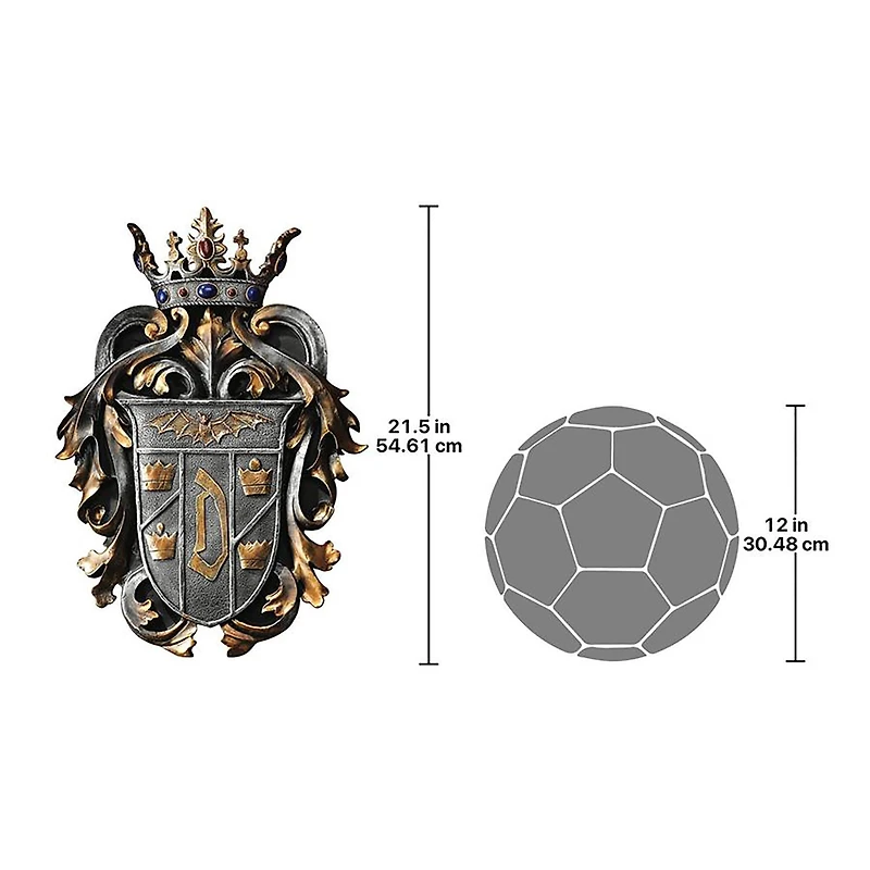 Design Toscano 21" Count Dracula's Coat of Arms Wall Plaque