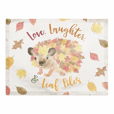 Leaf Hedgehog Cotton Twill Placemat