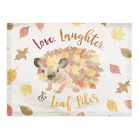 Leaf Hedgehog Cotton Twill Placemat