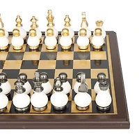 Gold Aluminum Contemporary Game Set