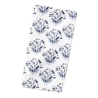 Blue Floral Pattern 10" x 10" Poly Twill Napkin