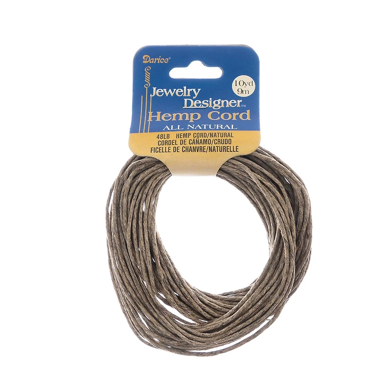 Darice® 48lb. Natural Hemp Cord, 10yd.