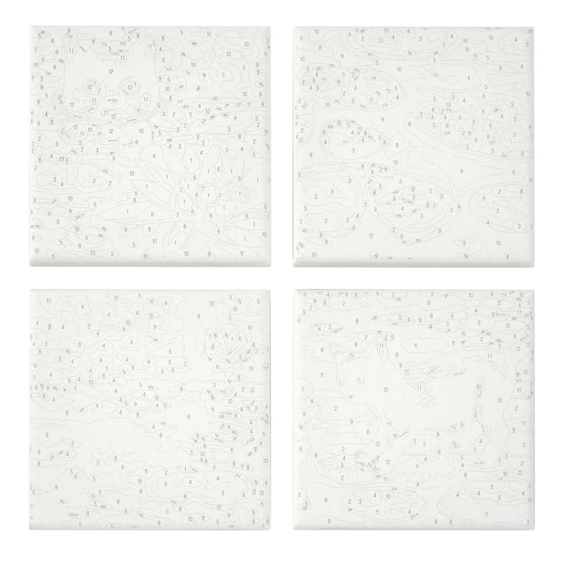 Cat in Pond Paint-by-Number Gallery Mini Kit by Artist's Loft®