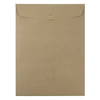 JAM Paper 9" x 12" Brown Kraft Envelopes with Clasp