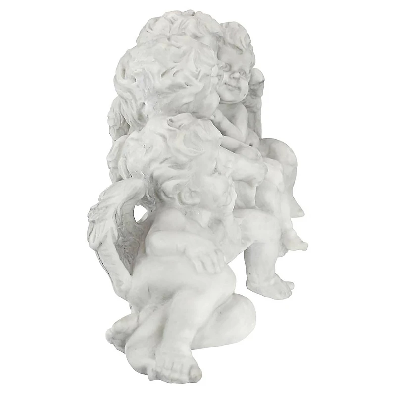 Design Toscano 12" Tall Cherub Conclave Shelf Sitting Angel Sculpture