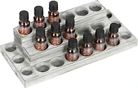 NEX™ 4-Tier Whitewash Essential Oils Storage Rack for 3mL to 20mL Bottles
