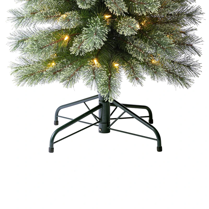 7ft. Pre-Lit Cashmere Pencil Artificial Christmas Tree, Warm White LED Lights by Ashland®