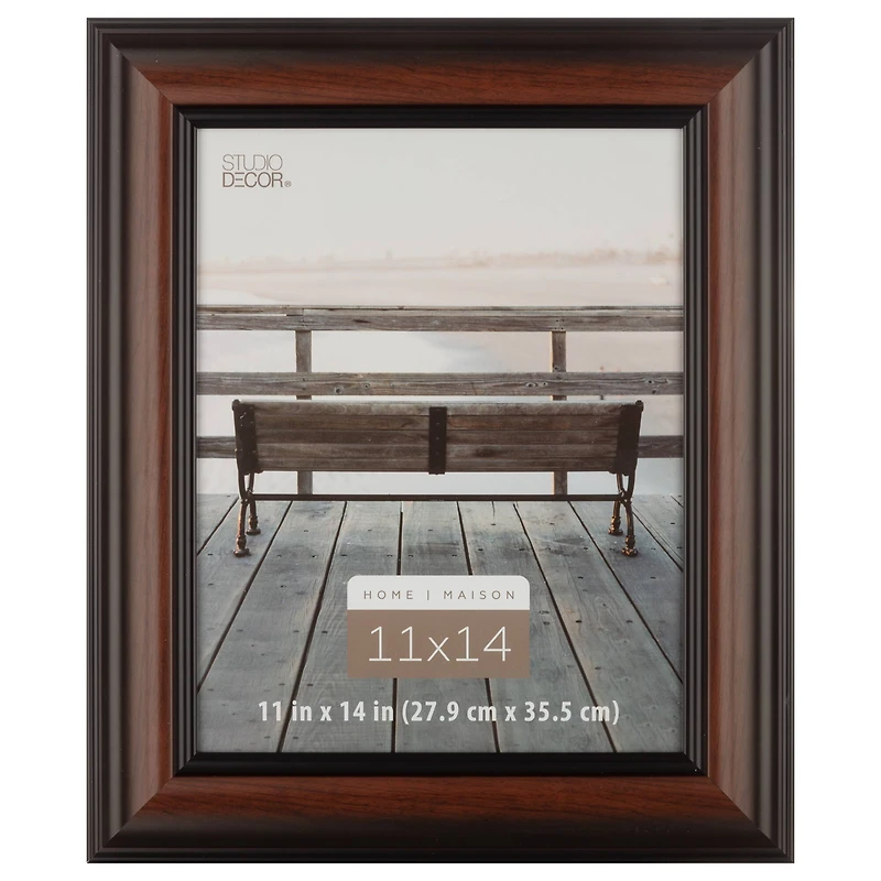Home Brown & Black Wood Grain Frame by Studio Décor
