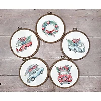 Letistitch Christmas Retro Cars Kit Counted Cross Stitch Kit