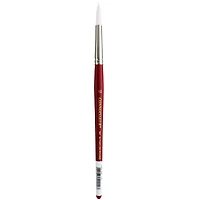 Connoisseur® All Media Short Handle White Taklon Round Brush