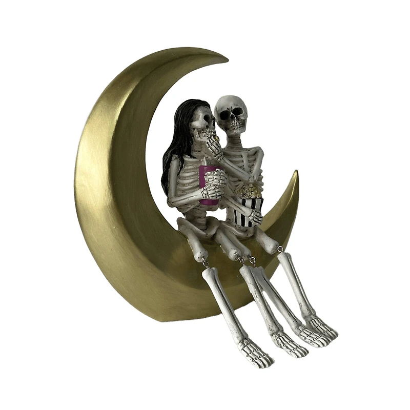 7.5" Skeleton Lovers on Gold Moon Tabletop Décor by Ashland®