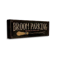 Stupell Industries Broom Parking Black Cats Allowed Canvas Wall Art