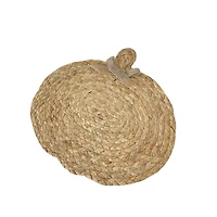 14.25" Natural Woven Water Hyacinth Pumpkin Placemat by Ashland®