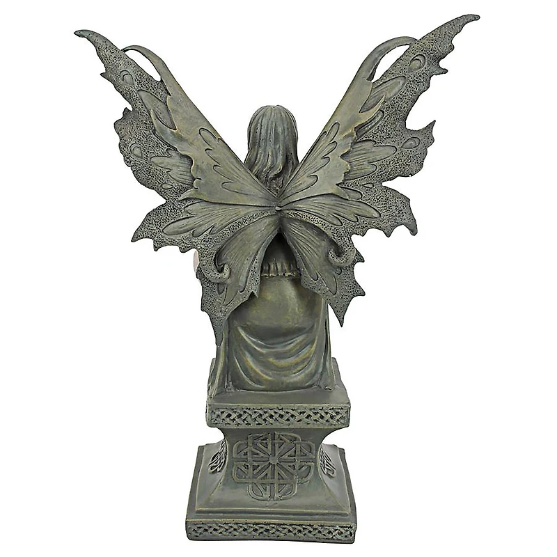 Design Toscano 9.5" Celtic Fairy's Perilous Perch Garden Statue