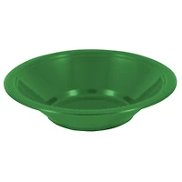JAM Paper 7" Green Plastic Bowls, 20ct.