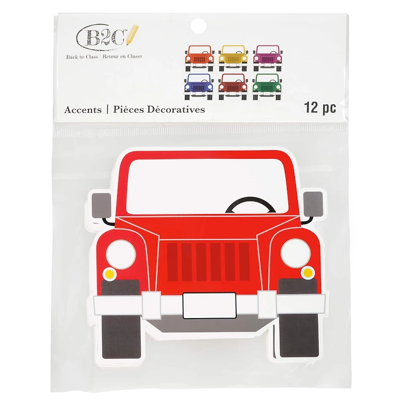 Die Cut Car Shapes, 12ct. by B2C®