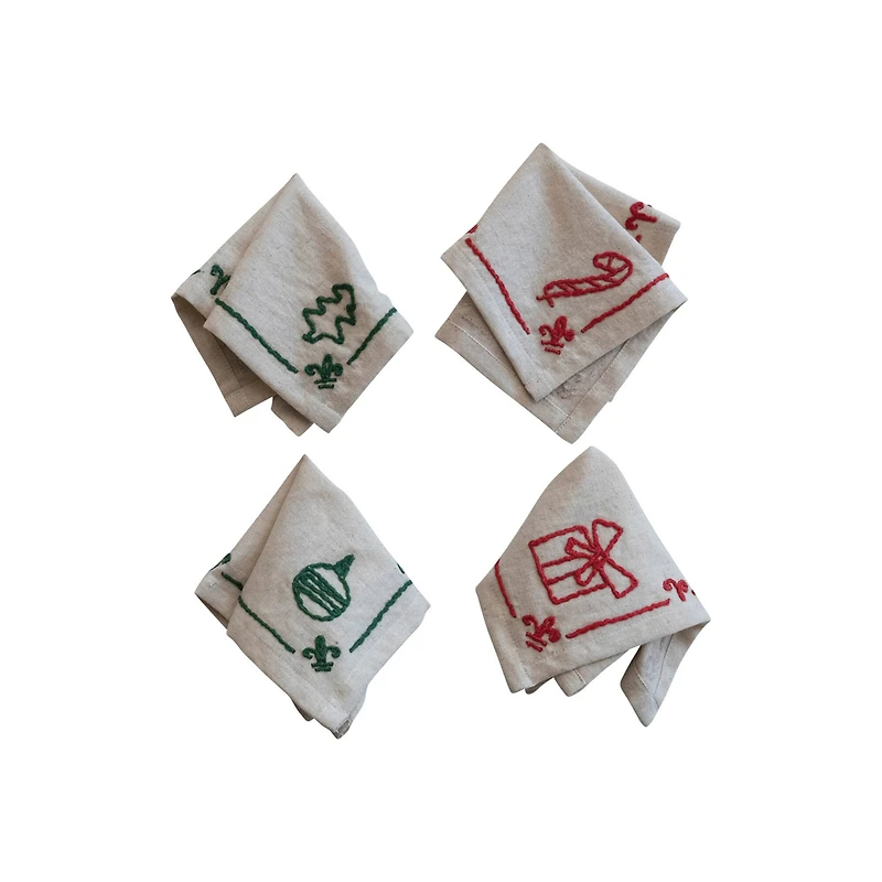 Hello Honey® 10" Holiday Icon Cocktail Napkin Set