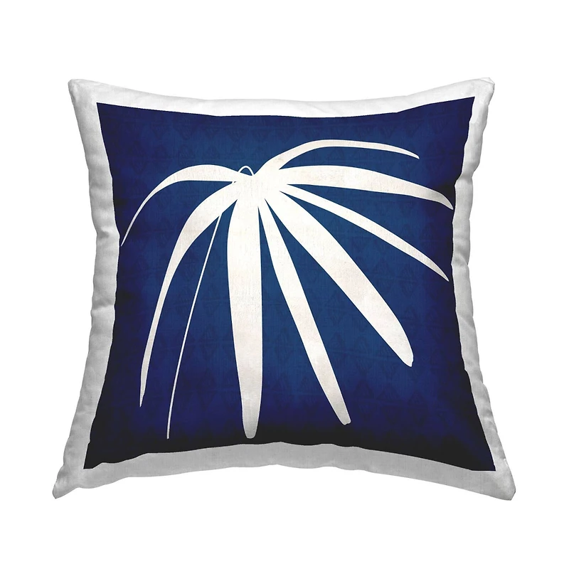 Stupell Industries Bold Abstract Leaf Frond Shape Throw Pillow, 18" x 18"
