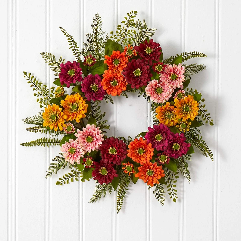 20" Mixed Flower Wreath